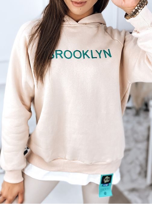Originalen ženski bež pulover Brooklyn