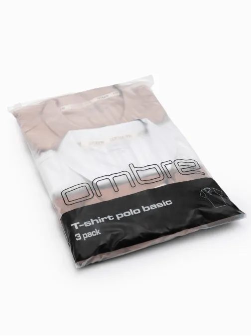 Paket treh barvitih mešanic bombažnih polo majic V6 POBS/133