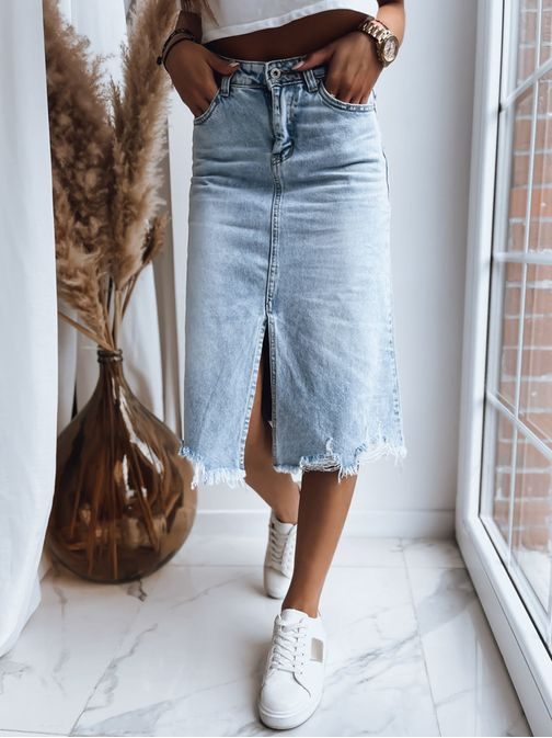 Midi denim modro krilo Stellis