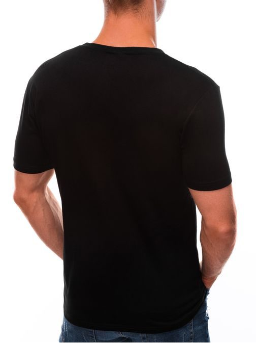 Črna majica z zanimivim potiskom S1585