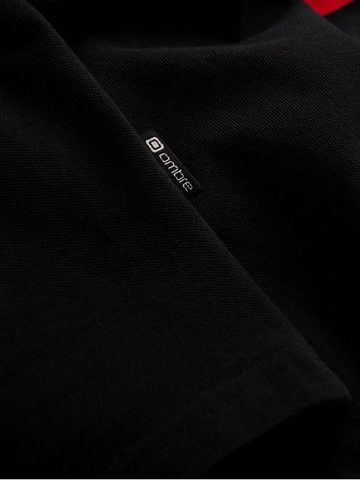 Atraktivna črna polo majica V2 POSS-0127