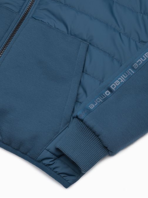 Čudovita prehodna temno modra jakna C601
