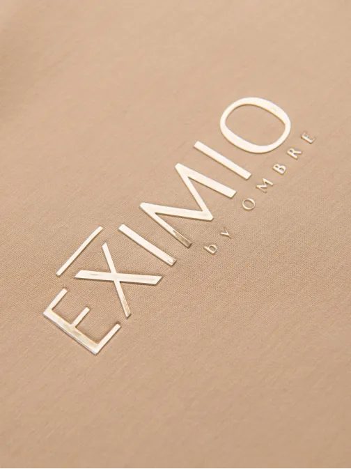 Moderna bež majica s kapuco V3 OM-SNBC-0199