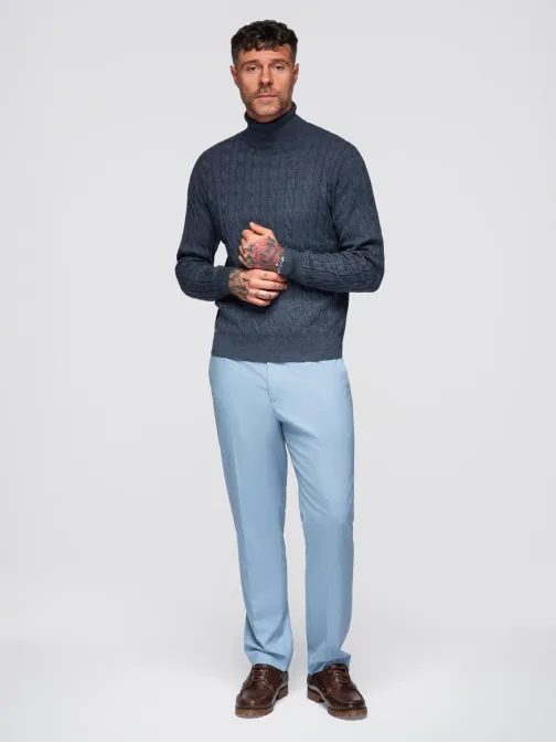 Pleten moški rolo v modri barvi V3 OM-SWTN-0157