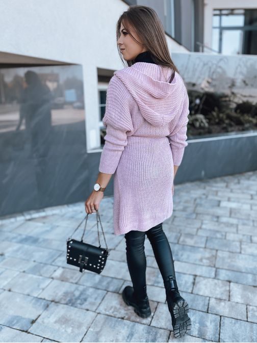Edinstven ženski rožnat pulover Nicole