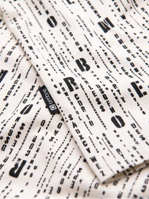 Krem bombažna majica s črkami V1 TSFP-0225