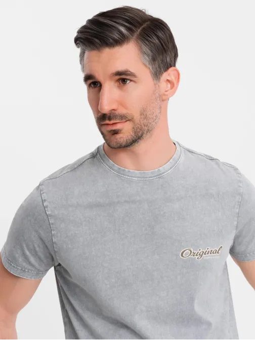 Edinstvena siva moška majica z V1 TSWT-0201