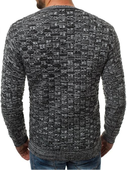 Zanimiv grafit pulover O/1041ASZ
