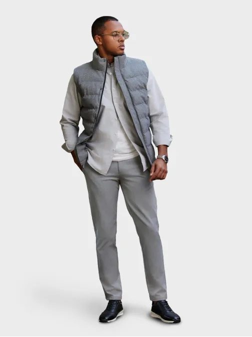 Prešiti telovnik sive barve V1 JAVJ-0210