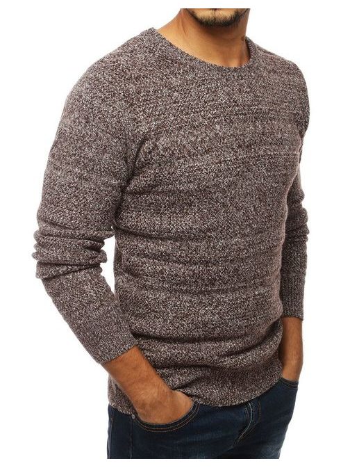 Zanimiv pulover v rjavi barvi