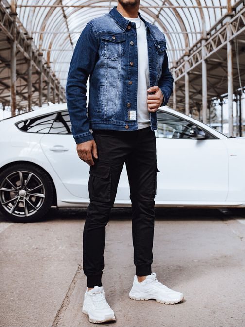 Zanimiva granat jeans jakna