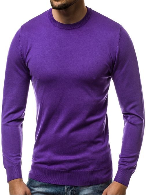 Navaden vijoličen pulover OZONEE BL/M041