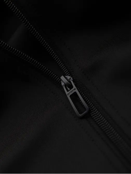 Brezčasna črna jopa s kapuco V1 EM-SSBZ-0210