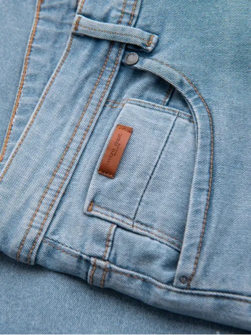 Moderne svetlo modre kratke hlače iz džinsa z odrgninami V1 SRDS-0186