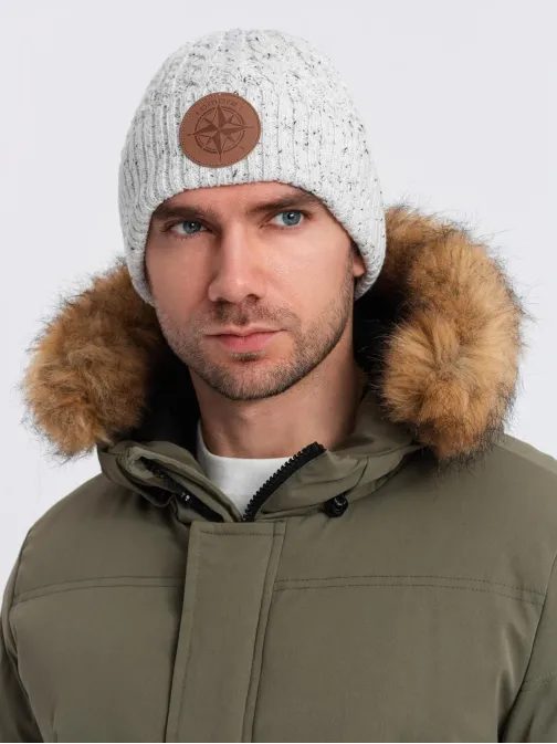 Zimska bela moška kapa V3 ACWH-0121