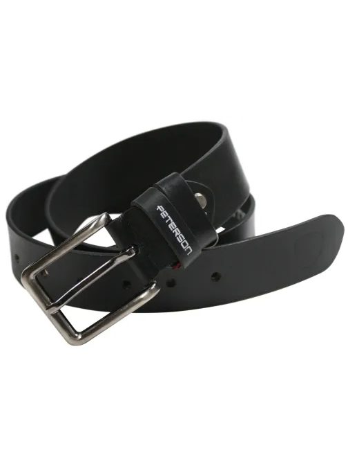 Trendovski črni moški pas Peterson