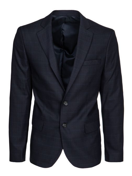 Modna moška kvačkana suknjič modre barve