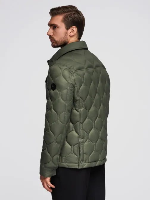 Modna olivna moška prehodna jakna V2 JALP-0215