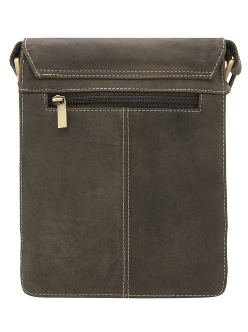 Moderna usnjena torba WILD v rjavi barvi