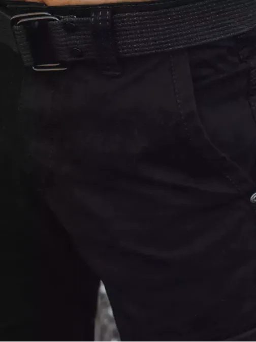 Trendovsek cargo hlače v črni barvi