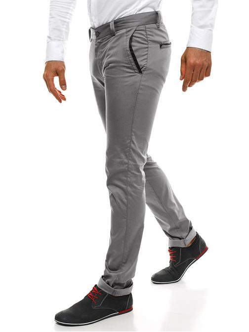 Sive elegantne hlače za moške BLACK ROCK 206