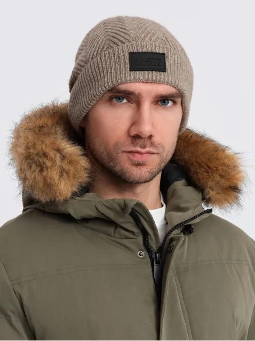 Zimska pepelnata moška kapa V6 ACWH-0122