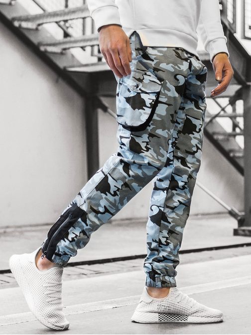 TRENDOVSKE MODRO ARMY JOGGER HLAČE A/705