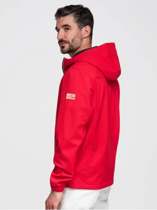 Moška rdeča softshell jakna V6 JANP-0292