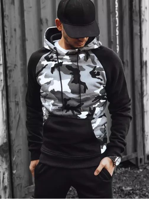 Army pulover v svetlo sivi barvi