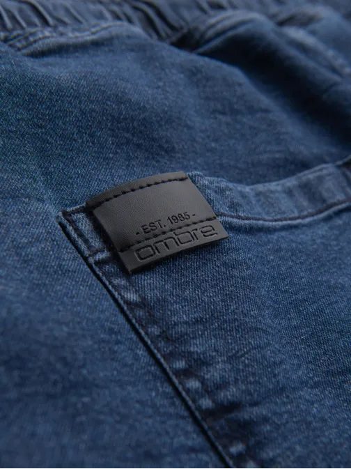 Elegantne temno modre kratke hlače iz džinsa V2 SRDS-0161