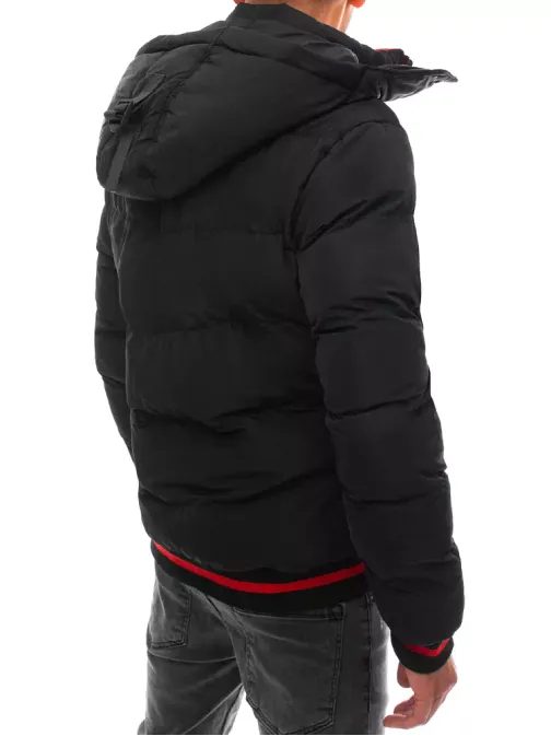 Moderna črna zimska bunda