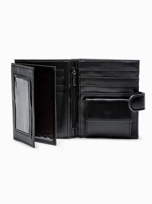 Elegantna črna moška denarnica A623
