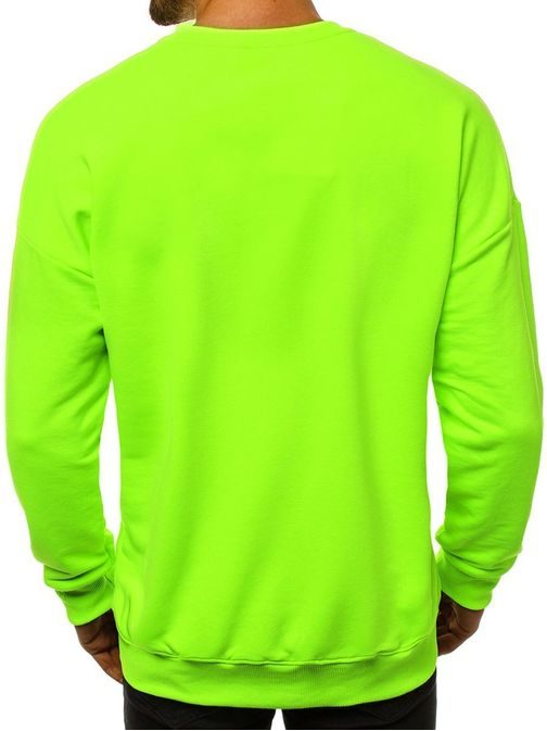 Stilski neon zelen moški pulover MACH/3150