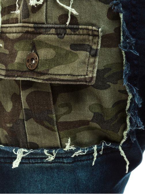 Granat jogger hlače z vojaškim vzorcem OTANTIK 862S
