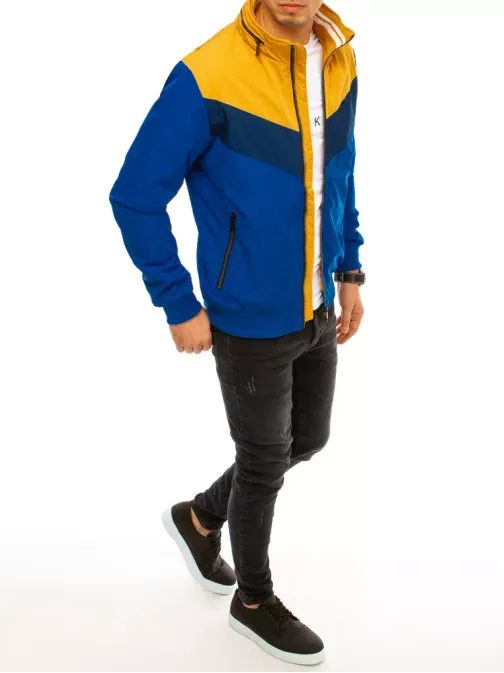 Trendovska prehodna jakna v modri barvi