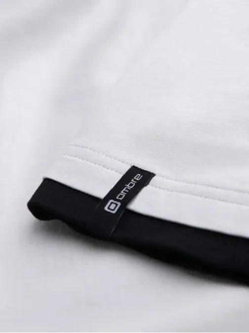 Edinstvena bela majica s kapuco V1 TSCT-0256