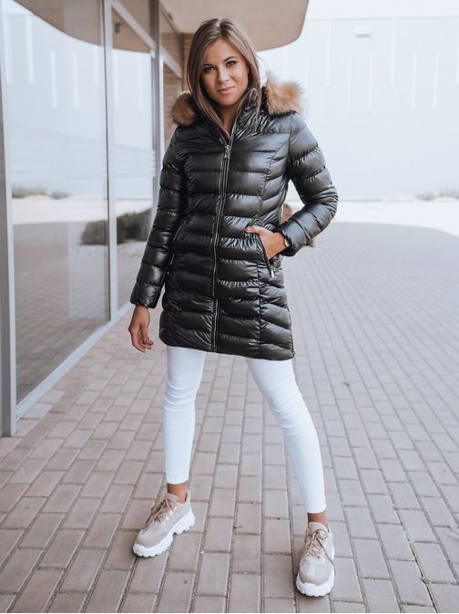 Črna ženska stilska bunda Rebecca