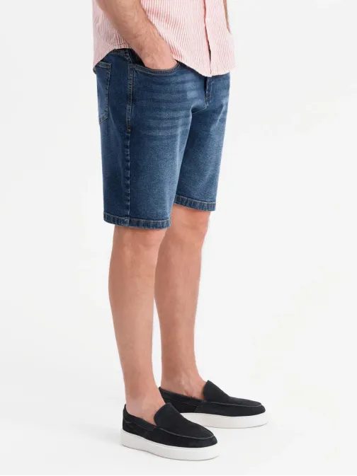 Klasične temno modre kratke hlače iz džinsa V3 SRDS-0171