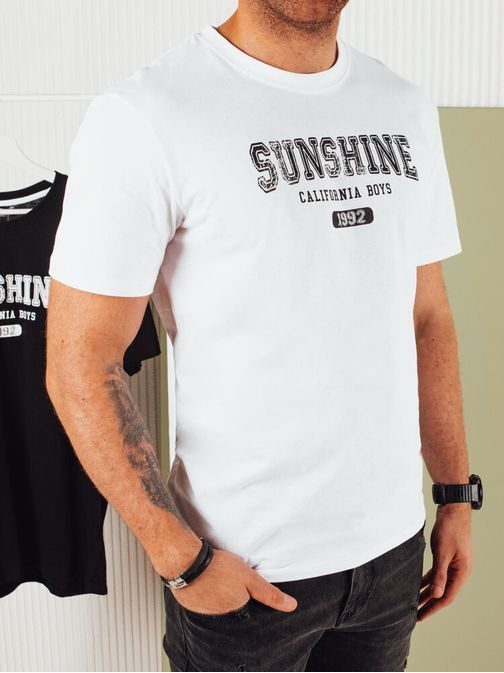 Trendovska bela majica z napisom sunshine