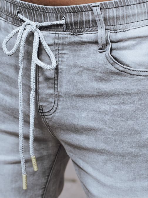 Modne svetlo sive jeans kratke hlače