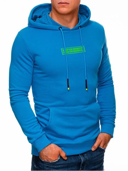 Trendovski pulover v modri barvi B1331
