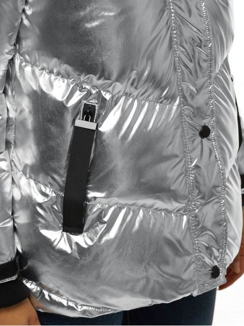 Edinstvena srebrna ženska zimska bunda JS/M23065/4