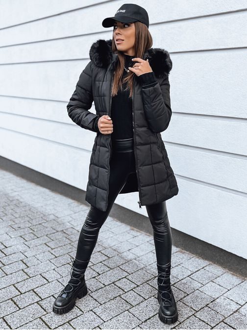 Modna ženska črna jakna Lelisia