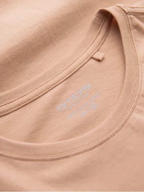 Bombažna majica v barvi lososa V9 TSBS-0146