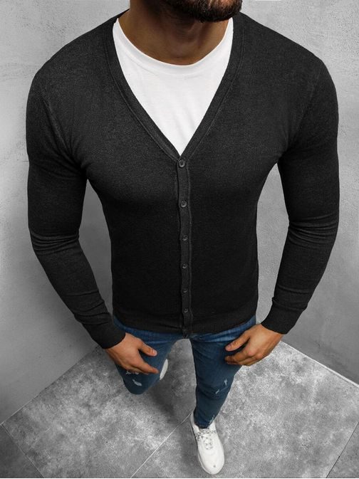 Čudoviti pulover v črni barvi TMK/YY06Z/1