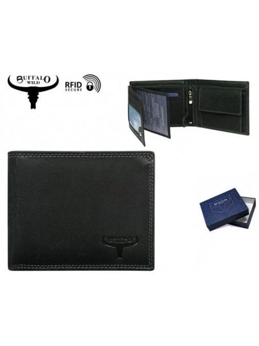 Buffalo preprosta denarnica črna