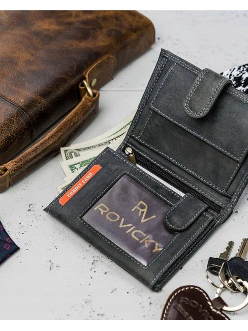 Grafit moška denarnica Always Wild s prackou