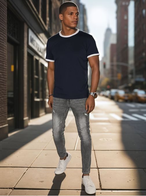 Udobna moška majica v barvi granata