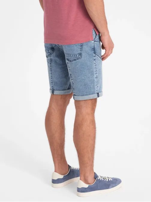 Trendovske svetlo modre jeans kratke hlače W361