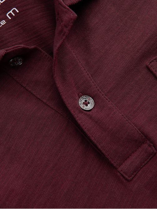 Modna bordo polo majica V6 S1744
